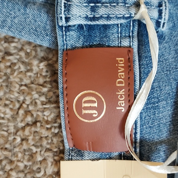 NWT Jack David Plus Size Blue Medium Wash Jeans with Decorated Pockets Size 22 - Picture 5 of 11